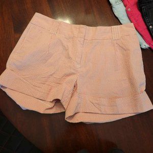 Vintage Pink & White Pinstripe J. Crew Shorts